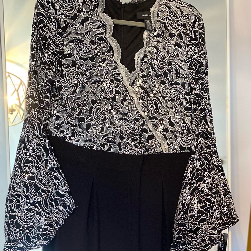 Beautiful black and sequins silver jumpsuit!